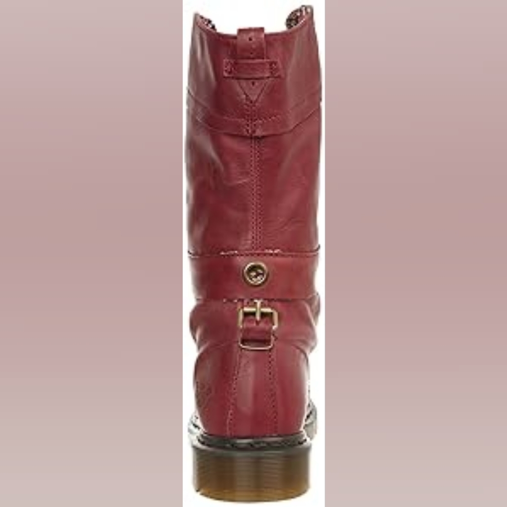 Dr. Martens Women's Triumph 1914 W 12-Eye Ribbon LacesCherry. Worn Once. - Picture 3 of 9